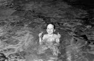 7 year old Alexander Nice who is a member of the Dover Lifeguard Club