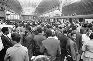 Ethnicity Prints: 700 West Indian immigrants arrive at Paddington Station, London