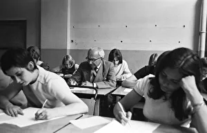 01049 Prints: 74-year-old Otto Elias, who has celebrated his birthday today by sitting for the O Levels