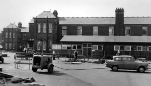 Building Site Prints: The 75 yards which patients are transported across at Sefton General Hospital