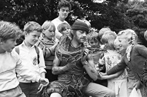 Images Dated 3rd August 1988: An 8st killer snake was let loose at Kirkburton CofE Primary School