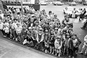 00658 Collection: Some 90 children ready to set off on a trip to Lightwater Valley