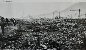 00880 Prints: A-Bomb special feature by Tom Parry Nagasaki site of second Atomic bomb this time a