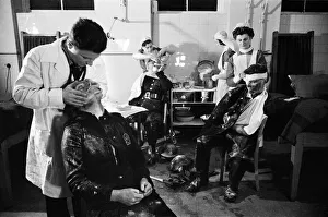 A. F. S, L. F. B, and W. A. F.s casualties receiving treatment at Westminster Hospital Aid