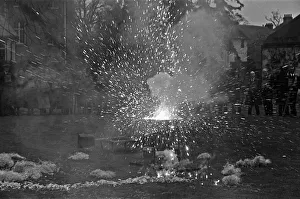 A. R. P. demonstration at Esher. Wardens seen here being given training on how to deal with