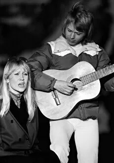 Images Dated 24th February 1979: ABBA February 1979 Abba the 1970s Swedish pop group consisting of Benny Frida Bjorn