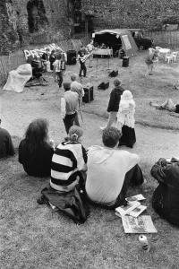 01288 Prints: Abbey Ruins celebrations. The Abbey was the fourth largest church in Britain