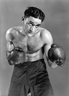 Abdel Rahman Maamoun heavy weight boxing Champion of Egypt. August 1947 P005376