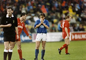 Aberdeen 0 v Glasgow Rangers 0 Scottish Premier Division match at Pittodrie Stadium