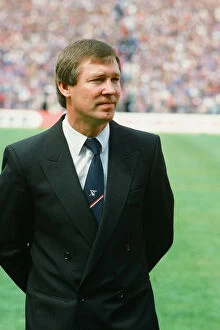 00521 Collection: Aberdeen F. C. Manager Alex Ferguson at the Scottish Cup Final, Aberdeen v Rangers