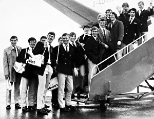 Core93 Prints: The Aberdeen Football team fly out from Dyce Airport to Hungary to play Honved in