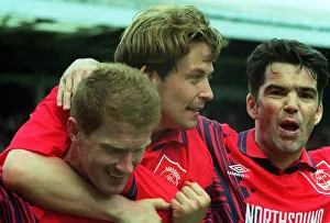 00270 Prints: Aberdeen v Celtic Scotish Premier match at Pittodrie Stadium 15th April 1995