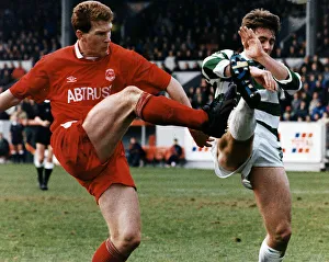 00270 Prints: Aberdeen v Celtic Scottish Premier match at Pittodrie Stadium February 1993