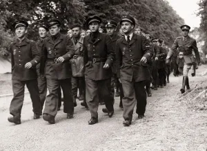 00190 Prints: ABWW2 - 16 Czech pilots who escaped from France are now safely in England to carry