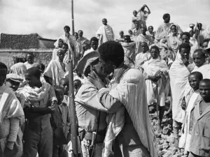 01023 Prints: Abyssinian War September 1935 The Ethiopian Peasant army