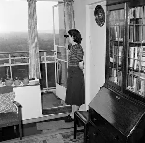 Balcony Prints: The Ackroydon Estate skyscraper village adjoining Wimbledon Common