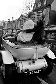 Actess and top model Vicki Hodge today married Ian Heath, who is in advertising
