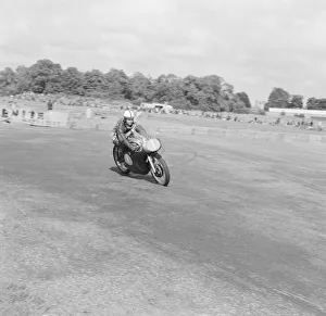 Action from the Daily Herald Motor Cycle Racing Championship at Thruxton