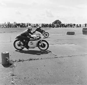 Crash Helmets Prints: Action from the Daily Herald Motor Cycle Racing Championship at Thruxton