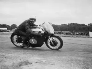 Action from the Daily Herald Motor Cycle Racing Championship at Thruxton