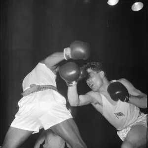 Action fron the England v USA Amateur Boxing contest at Wembley 2nd November 1961