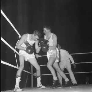 Action fron the England v USA Amateur Boxing contest at Wembley 2nd November 1961