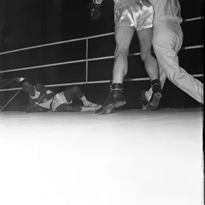Action fron the England v USA Amateur Boxing contest at Wembley 2nd November 1961