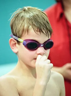 Races Prints: Action at the Guisborough Swimming Club Gala - the nervous wait for your race