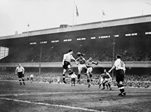Action during the international match between England and a Rest of Europe team