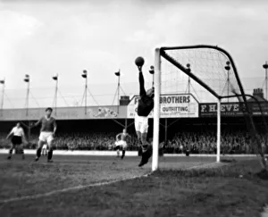 00238 Prints: Action during the league match Luton Town v Manchester United April 1957