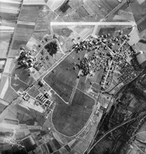 Action picture made during a successful attack by flying Fortresses of the U. S
