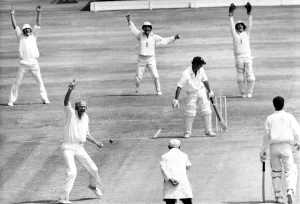 Appeal Prints: Action from the second test match between England and Australia at Old Trafford