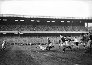 Action from the Wales v South Africa test match at Cardiff Arms Park