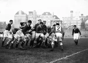 Action from the Wales v South Africa test match at Cardiff Arms Park