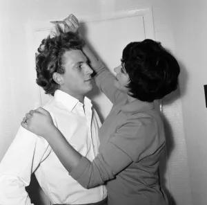 Actor 26-year-old Johnny Briggs has not had a haircut since he married 24 year-old Carole