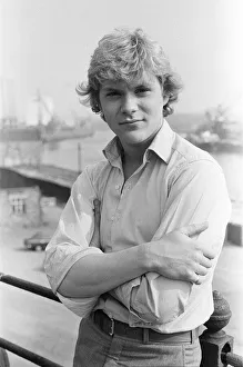 Location Prints: Actor Benedict Taylor seen here on Tyneside during a break in the filming of the mini