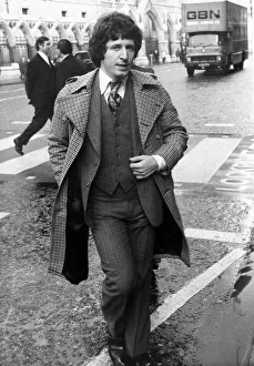 Actor and childrens author George Layton outside the High Court in London