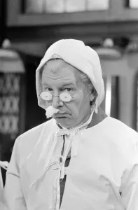 Actor Clive Dunn as Corporal Fraiser seen here in a Dads Army Christmas special as Cpt