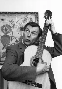 Actor Clive Dunn of Dads Army fame seen here after recording Grandad