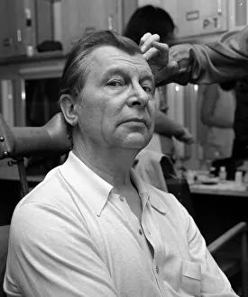 Actor Clive Dunn getting ready for his role as Lance Corporal Jones in the BBC television