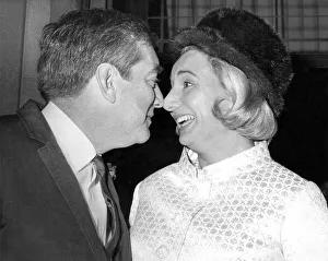 Actor and comedian Tony Hancock leaving Marylebone Register Office after his marriage to