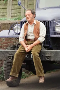 Actor David Jason pictured during the filming of The Darling Buds of May