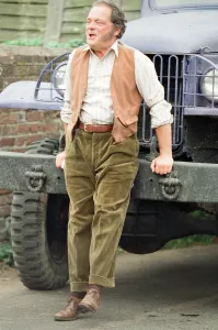 Actor David Jason pictured during the filming of The Darling Buds of May