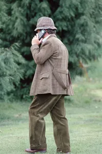 Actor David Jason pictured during the filming of The Darling Buds of May