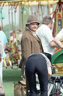 Actor David Jason pictured during the filming of The Darling Buds of May