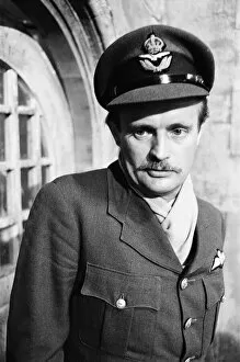 00658 Collection: Actor David McCallum on the film set during filming of Colditz