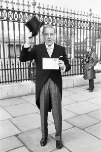 Tails Prints: Actor Donald Sinden renowned as the snooty butler Robert