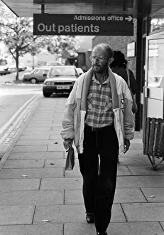 Health Prints: Actor Douglas Lambert who has been diagnosed with AIDS leaving St Stephens Hospital