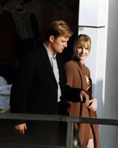 Actor Gary Webster of Minder with girlfriend Clare St Aubyn