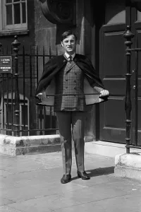 Actor Gerald Harper who stars in the television programme Adam Adamant Lives